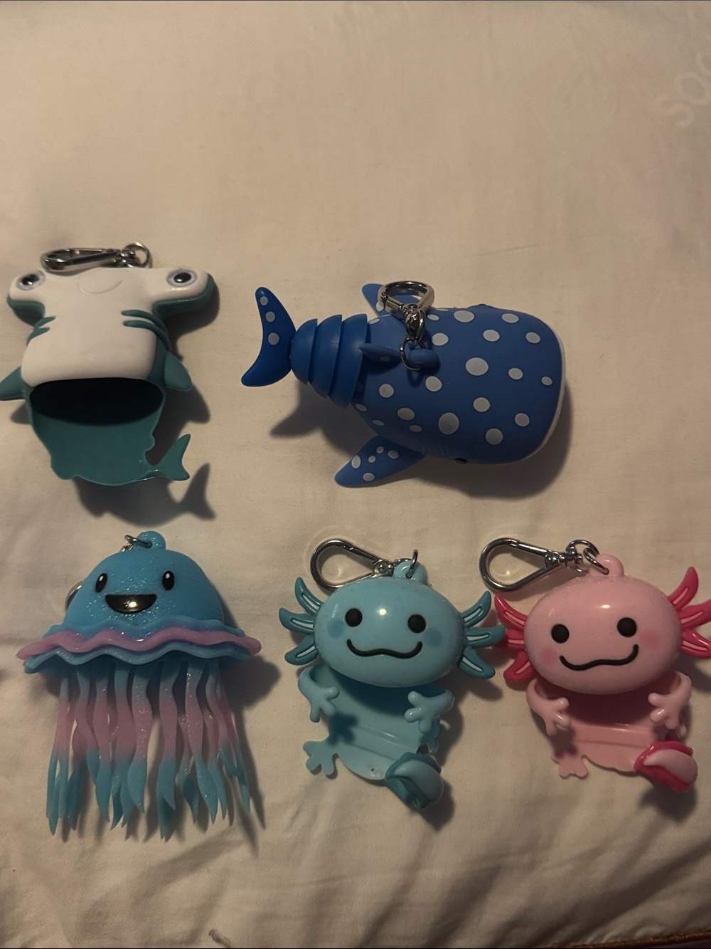 Bath and Body Works Ocean Themed Hand Sanitizer Holders - 5pc